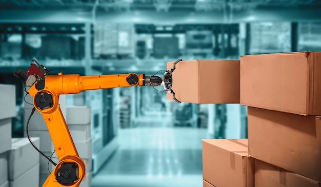 Smart robot arm system for innovative warehouse and factory digital technology