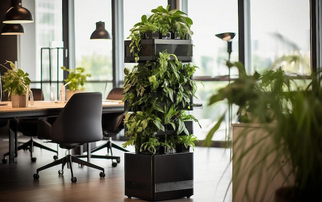 Smart Solutions for Air Quality Office Plant System