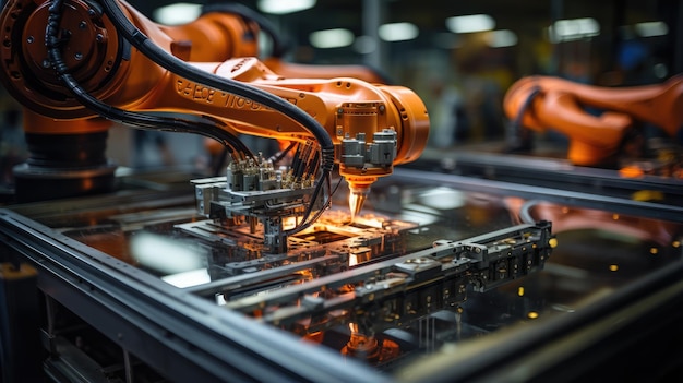 интеллектуальная система промышленного робота-манипулятора на производственной линии на современном заводе