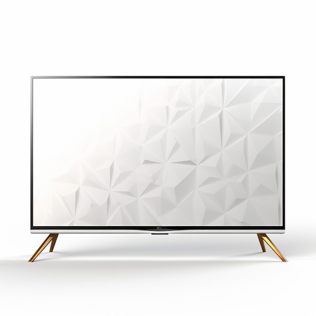 Photo smart television with white background high quality