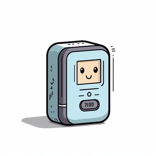 Smart Thermostat 2d Sprite In Comic Style