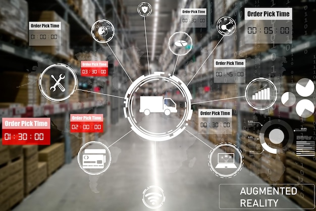 Photo smart warehouse management system using augmented reality technology