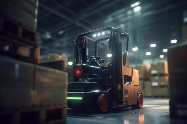 Smart Warehouses of the Future AIControlled Forklifts at Work