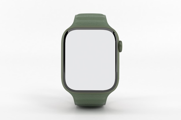 Photo smart watch front side isolated in white background