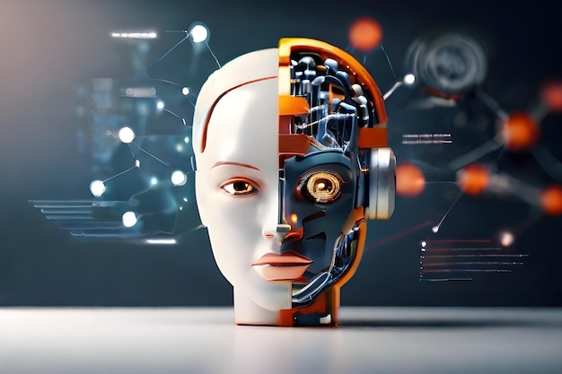 스마트 세계와 기술 시스템은 로봇 AI Generative에 달려 있습니다.