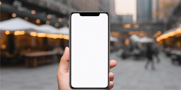 smartphone display mockup