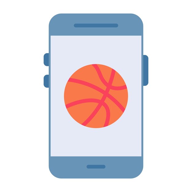 Smartphone Game Flat Illustration