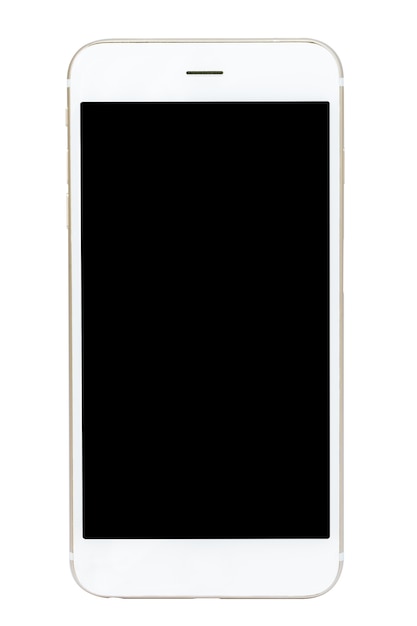 smartphone isolated on over black background.