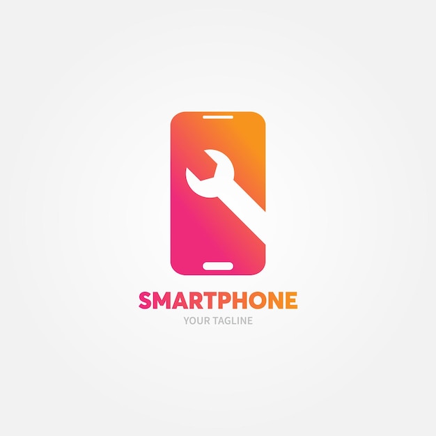 Фото Шаблон логотипа смартфона