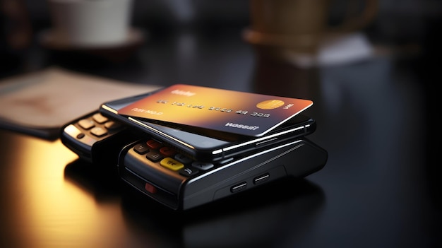 Photo a smartphone making a bank payment