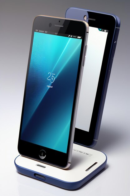 Foto smartphone mobiele telefoon product mockup display reclame rendering mockup behang achtergrond