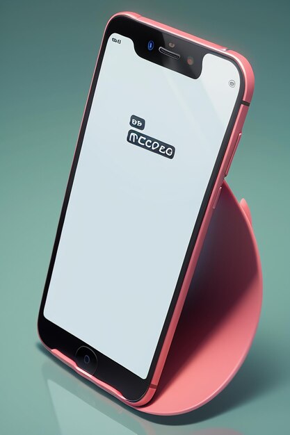 Smartphone mobiele telefoon product mockup display reclame rendering mockup behang achtergrond