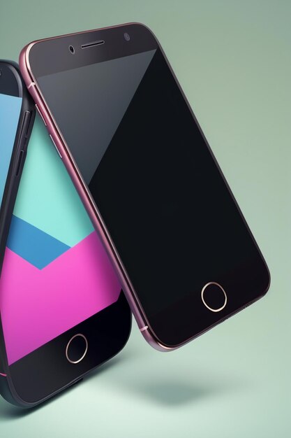 Foto smartphone mobiele telefoon product mockup display reclame rendering mockup behang achtergrond