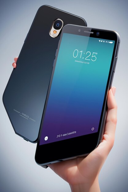 Smartphone mobiele telefoon product mockup display reclame rendering mockup wallpaper achtergrond