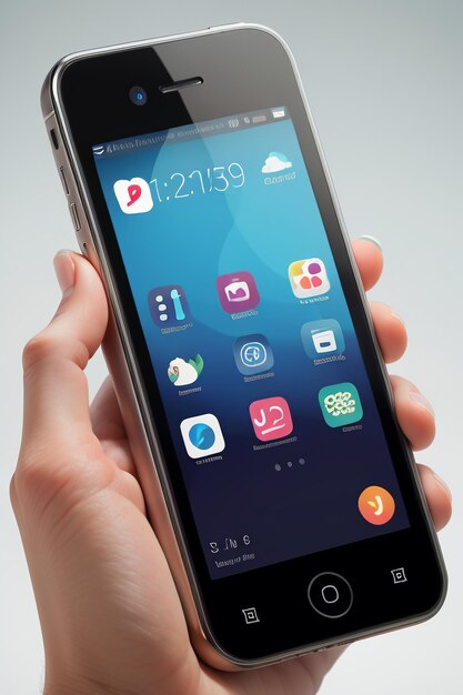 スマートフォン携帯電話製品モックアップ表示広告レンダリングモックアップ壁紙の背景