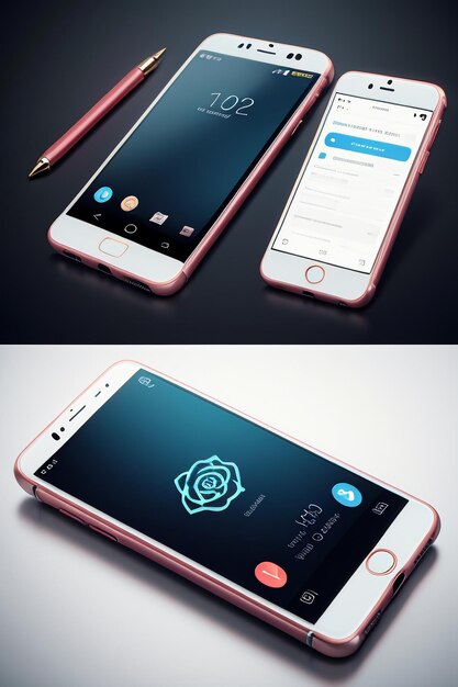 Smartphone mobile phone product mockup display advertising rendering mockup wallpaper background