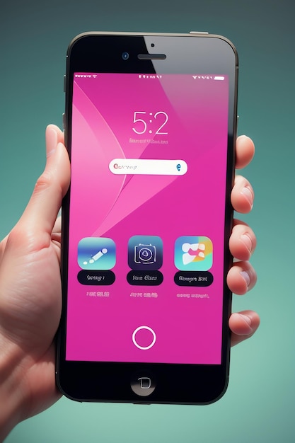 写真 スマートフォン携帯電話製品モックアップ表示広告レンダリングモックアップ壁紙の背景