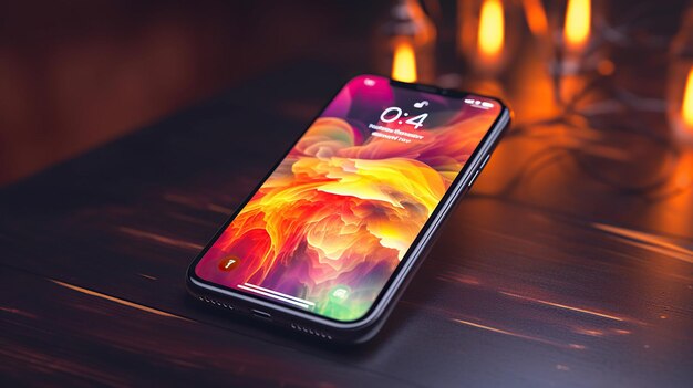 smartphone mockup dark