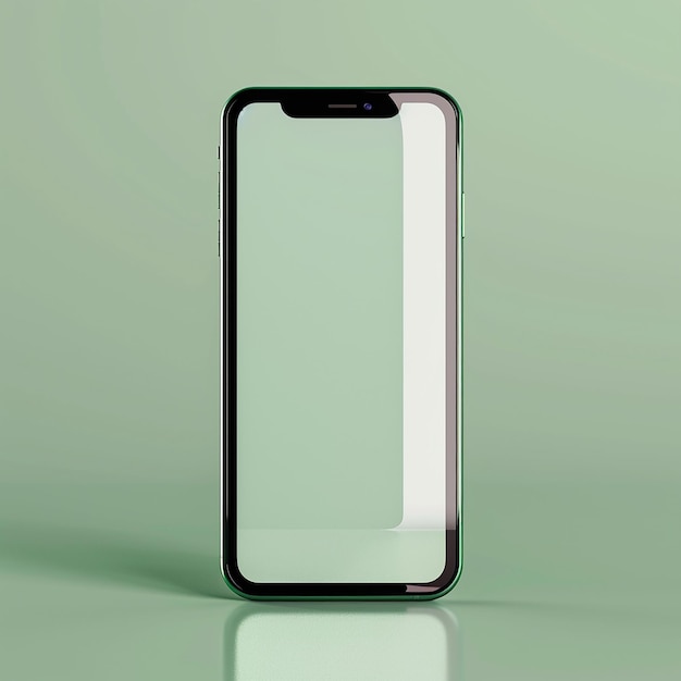 空の画面のスマートフォンのモックアップ