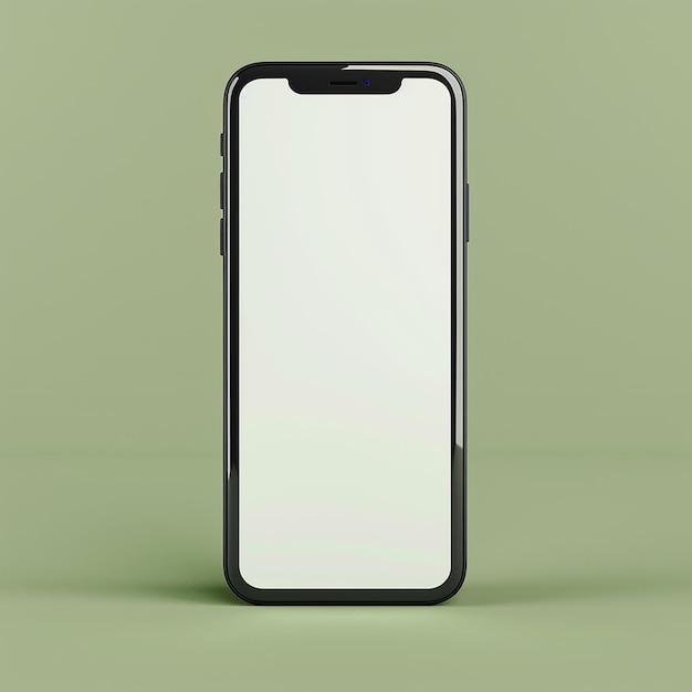 空の画面のスマートフォンのモックアップ