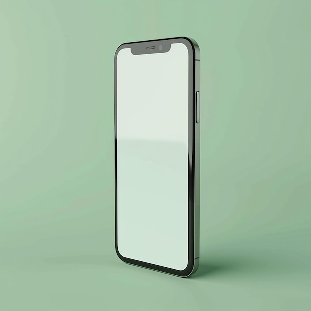 空の画面のスマートフォンのモックアップ