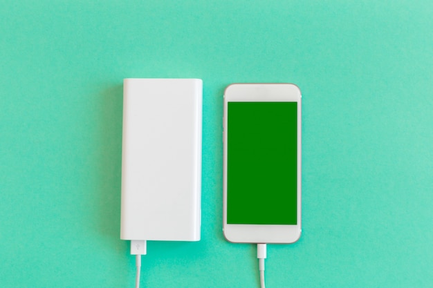 Smartphone opladen met powerbank