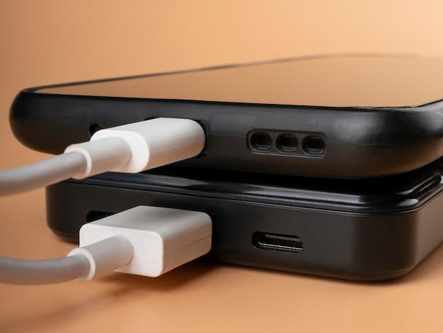 Smartphone opladen via powerbank extra batterij voor telefoon