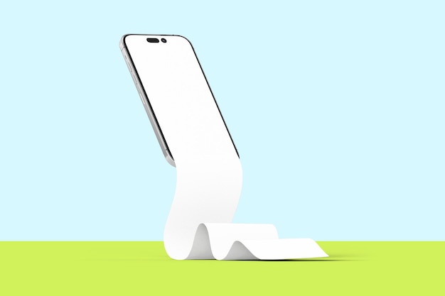 Smartphone scherm png doorzichtige mockup