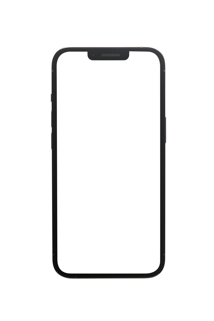 Smartphone-schermmodel Mobiele UI-toepassingssjabloon Mobiel frame met blanco weergave geïsoleerde sjablonen