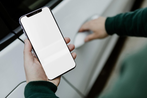 Smartphone screen png mockup transparent design