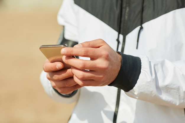 Smartphone van atleet