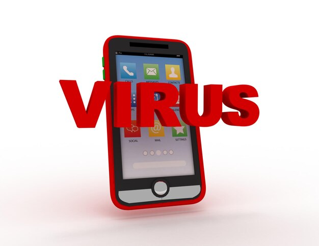 Smartphone virus concept