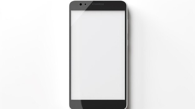 smartphone on a white background Generative Ai