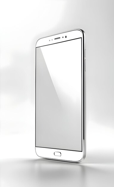 Smartphone with blank screen mockup