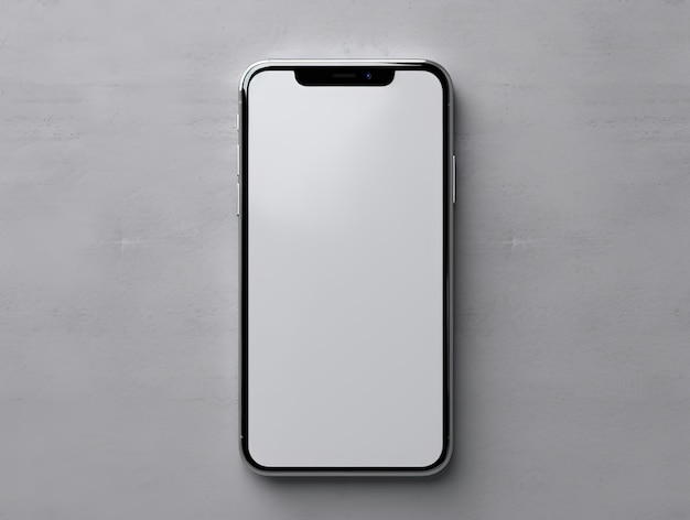 a smartphone with blank screen for mockup