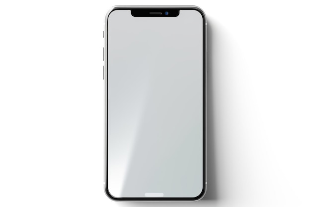 Smartphone with Transparent Screen in Hand on Transparent Background Generative AI