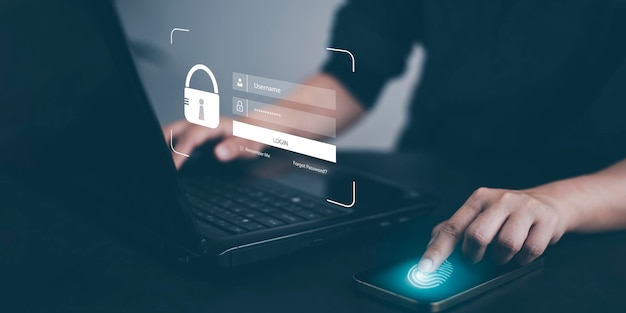 サイバーセキュリティを備えた仮想グローバルを備えたスマートフォンログインユーザー識別情報セキュリティと暗号化ユーザーへの安全なアクセス個人情報安全なインターネットアクセス