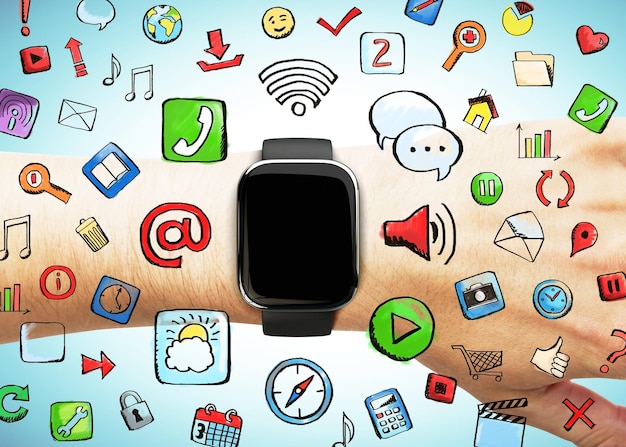 Smartwatch bij de hand