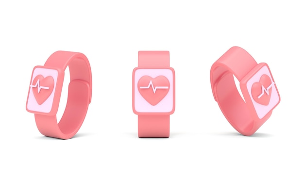 Smartwatch Cardio 3D-afbeelding instellen