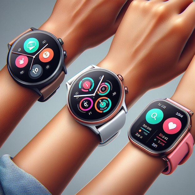 Photo smartwatch mock up design