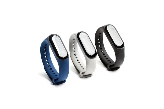 Smartwatches for training sports on a white background