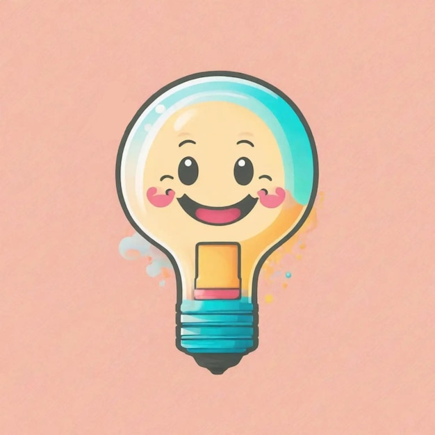 Photo smile bulb logo