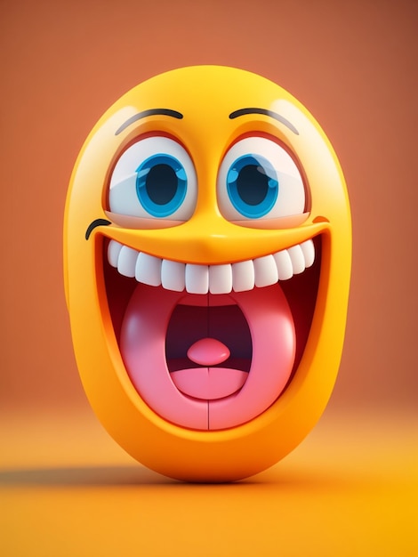 A smile emoji 3d illustration