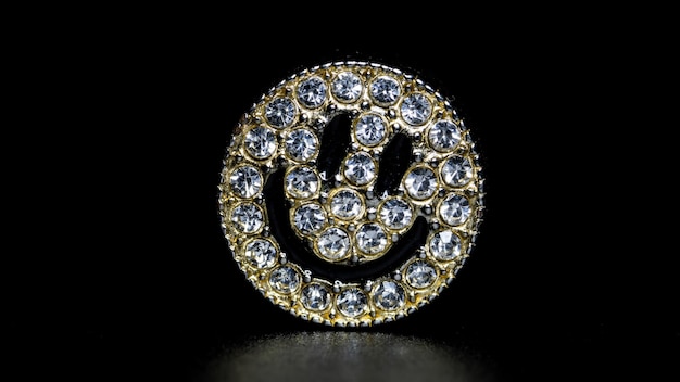 smile emoticons jewerly met strass-steentjes