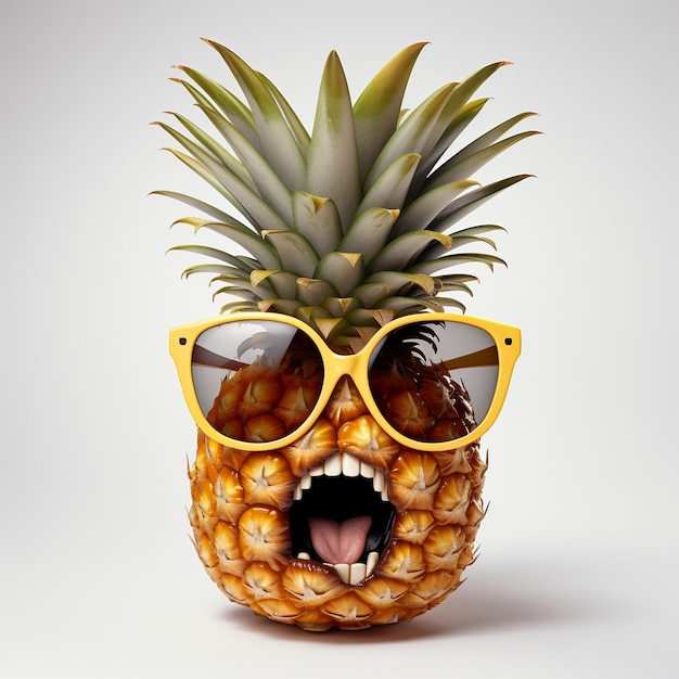 Photo smiles of the pineapple