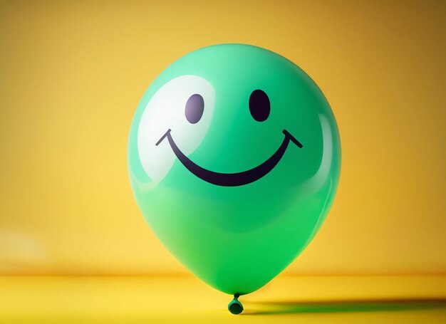 Photo smiley balloons world smile day