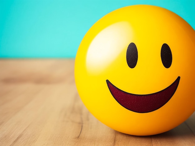 smiley face ball on background sweet retro vintage color