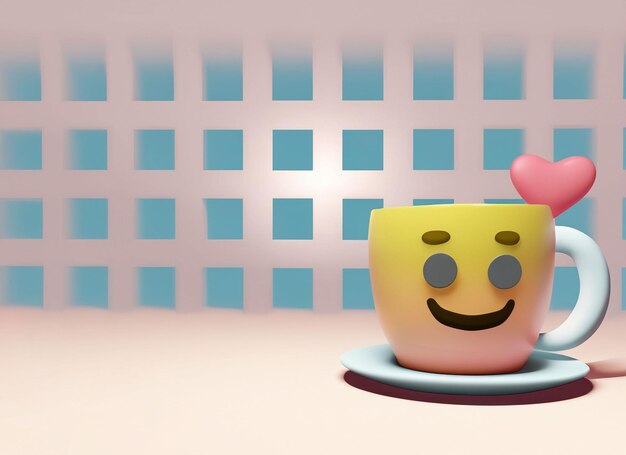 Photo a smiley teacup world smile day