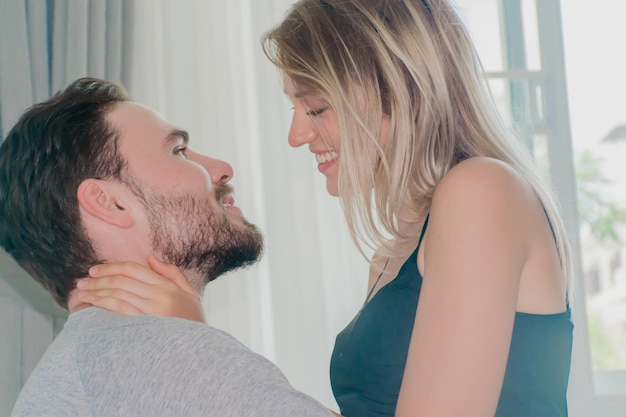 smiley of young couple