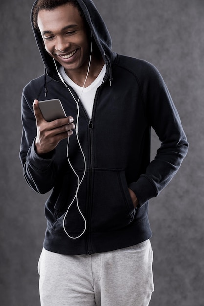 Smiling African American man portrait